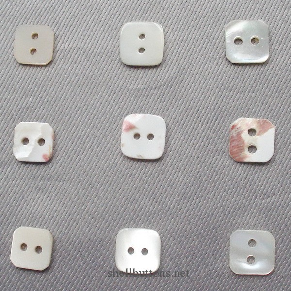 square trocas shell buttons wholesale