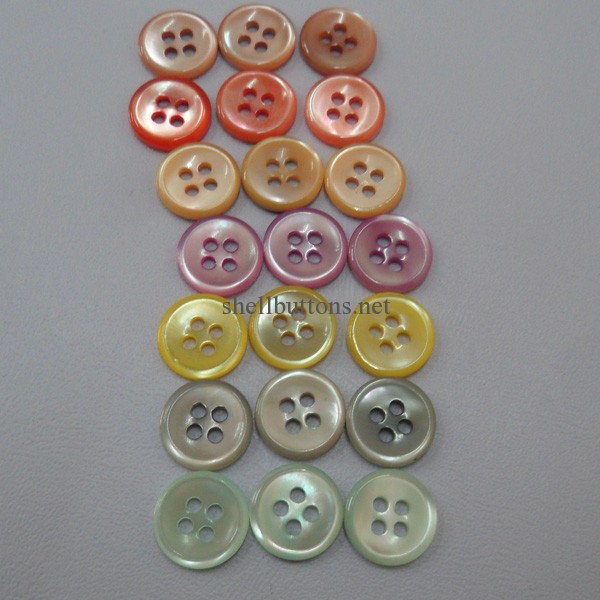 dyed color trocas shell buttons wholesale