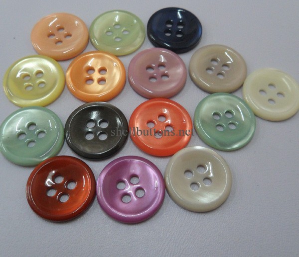 dyed color trocas shell buttons wholesale