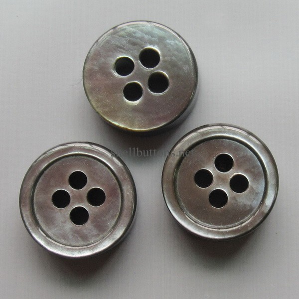 3mm 4mm thick smoke MOP buttons