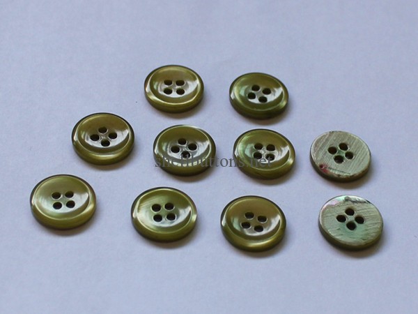 green color trocas shell buttons wholesale