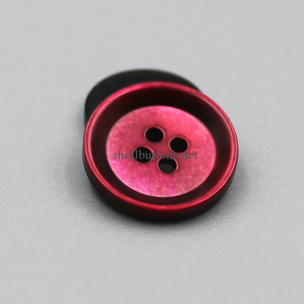 dyed mother of pearl button shell buttons with matte finish