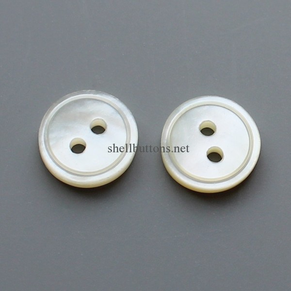 two holes new white mother of pearl buttons