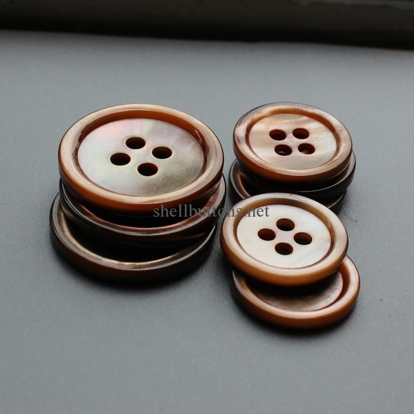 4 hole brown mop buttons brown shell buttons wholesale