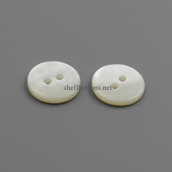 mother of pearl 2 hole 1/4 inch shell buttons