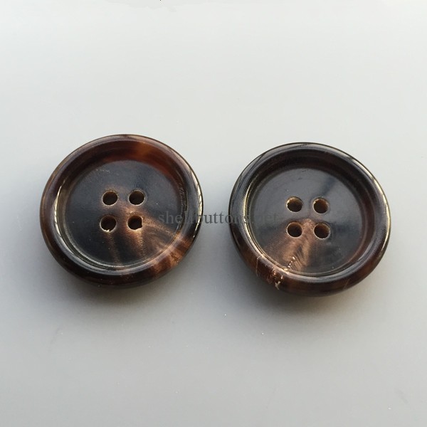 coffee color brown color real horn buttons