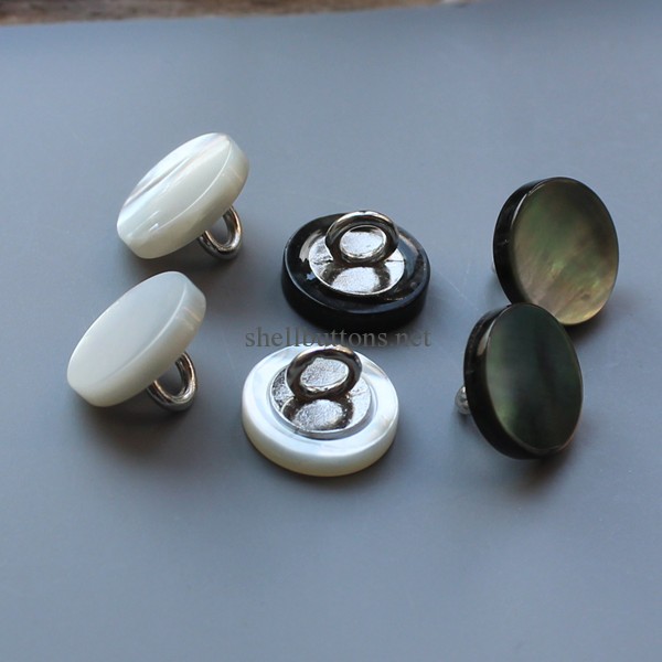 new fashion white mother of pearl buttons with shank