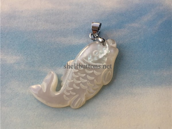 fish shape shell pendants wholesale