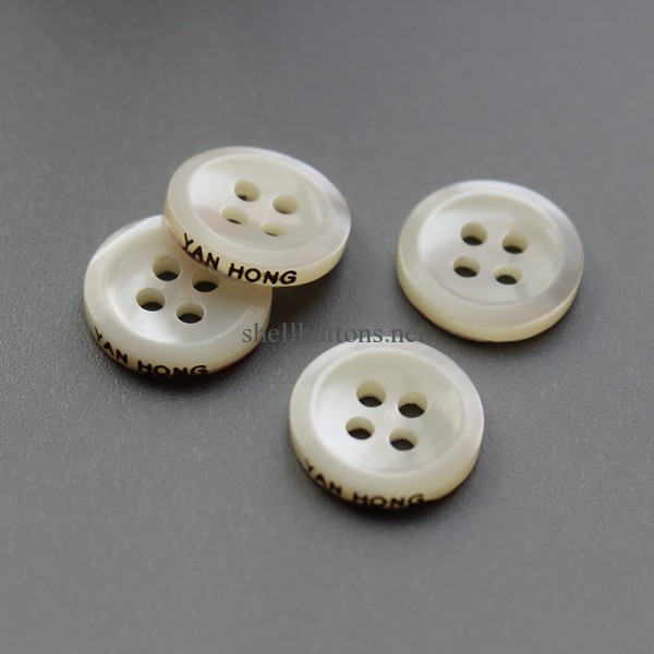 custom branded shell buttons wholesale
