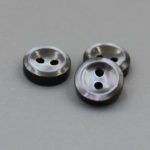 smoke grey mother of pearl buttons 1/2 inch