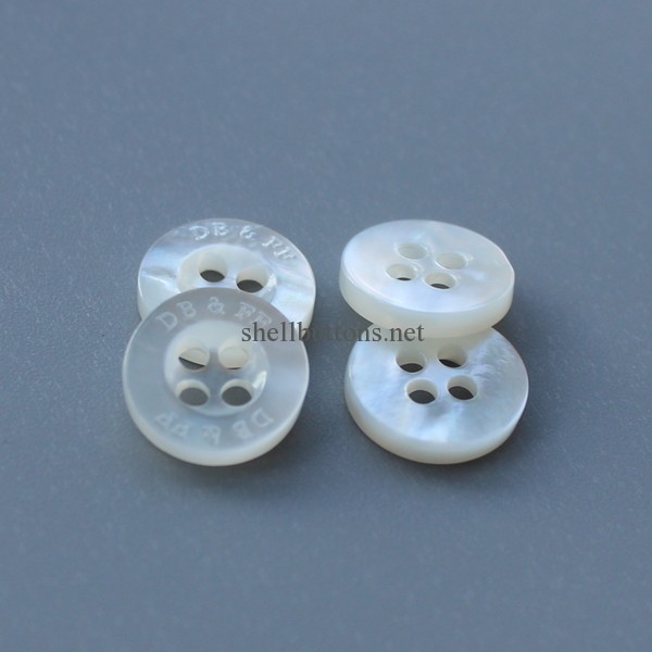 white mother of pearl shell buttons