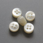 white mother of pearl buttons 10mm 16L