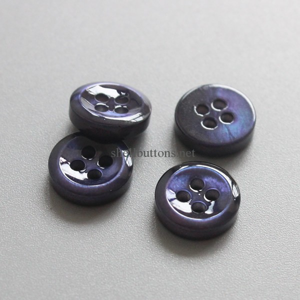 dark blue dyed mother of pearl shell buttons